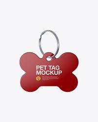 Matte Pet Tag Mockup Front View In Object Mockups On Yellow Images Object Mockups Mockup Free Psd Business Card Mock Up Free Psd Mockups Templates