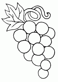 Dibujo Uvas Para Colorear