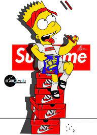 8 950 likes 44 comments olga wojcik graphic designer. Nike Bart Simpson Wallpapers On Wallpaperdog