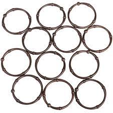 Shower curtain hooks brushed antique bronze/cooper look. Utopia Alley Shower Victoria Curtain Rings In Oil Rubbed Bronze Set Of 12 Hk4rb The Home Depot