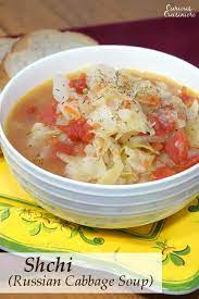 Shchi Russian Cabbage Soup Recipe Cabbage Soup Recipes Eastern European Recipes Soup Recipes