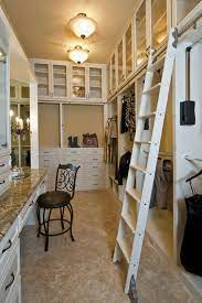 The quiet glide rolling ladder is a classythe quiet glide rolling ladder is a classy way to add functionality to your library, closet, wine cellar. 7 Hot Closet Accessory Ideas To Add Joy And Utility To Your Wardrobe Closet Remodel Organizing Walk In Closet Closet Bedroom