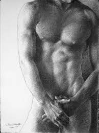 Standing Male #69 Drawing by Leonid Siveriver | Saatchi Art