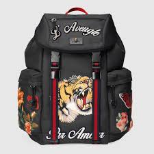 Gucci Techpack With Embroidery Gucci Bags Canvas デザイナーバッグ Gucci メンズ バッグ