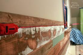 Hanging a heavy object on your wall can be a simple task. How To Install A Scrap Wood Wall Pretty Handy Girl