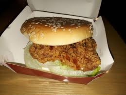 In this post i am sharing how to make patty using breasts. Zinger Burger Picture Of Kfc Hanoi Tripadvisor
