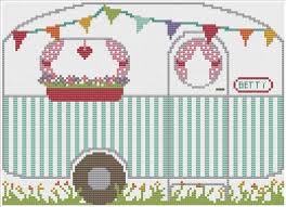 Cross stitch doesn't have to be difficult or overwhelming. Sewing Fiber Camper At Night Pdf Cross Stitch Pattern Boho Craft Supplies Tools