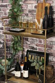 Black And Gold Bar Black Gold Bridal Shower Ideas Gold Rooms Decor Gold Bar Cart