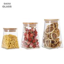 5 out of 5 stars. Pyramid Shape Borsilicate Glass Jars With Bamboo Lid For Food Buy Decorative Glass Jars Filled Crackle Glass Jar Vintage Large Glass Storage Ja Product On Alibaba Com