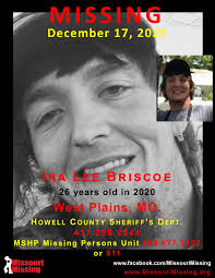 Ira Lee Briscoe went missing, from West Plains, Missouri,