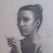 A portrait without facial features?! This is the way.