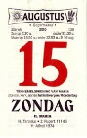 Aug 15, 2021 · kruik se oggenddiens 15 augustus 2021. Maria Tenhemelopneming Elisabeth Pastoralezorg Be