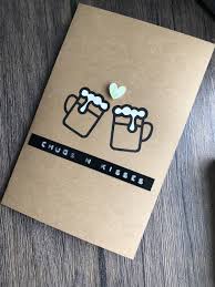 Handmade Birthday Card Ideas For Boyfriend Pin By Paula Redulfin On Arts Crafts Handmade Cards For Boyfriend Birthday Cards For Boyfriend Beer Card