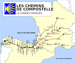 The Different Routes From France To St Jacques De Compostelle Camino De Santiago Camino De Santiago Route Santiago De Compostela