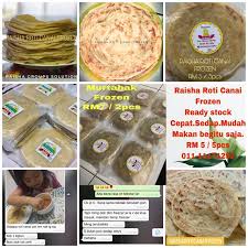 Dipped in dhal curry, this flat bread is a culinary delight. Roti Canai Frozen Sedap Lembut Shopee Malaysia