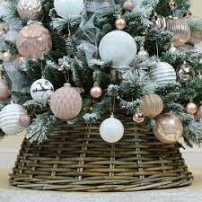 + you won't find certain trends in a typical christmas tree shop. Rattan Wicker Christmas Tree Skirt