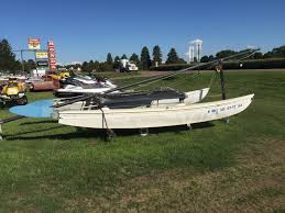 Browse all the hobie cat sailboat for sale we have advertised below or use the filters on the left hand side to narrow your search. 1980 Hobie Cat 16 Coast Catamaran For Sale In Madison Sd Interlakes Sport Center Llc Madison Sd 800 727 0672