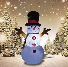 Add a touch of magic to the scene with pretty christmas lights like strings of bright globes that will create a warm and cozy ambiance outside the house. Top 18 Best Christmas Inflatable Outdoor Holiday Yard Decorations Of 2021 Reviews