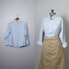 Vintage 1980s Women S Oxford Button Down Shirt 1980s Blue Etsy Shirts For Teens Boys Oxford Shirt Oxford Button Down