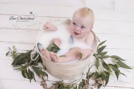 Not only are milk bath photos beautiful, milk baths also have many benefits for baby's skin. Milk Bath For Baby Photography Sessions Brisbane