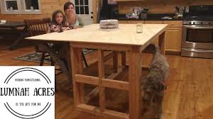 If you plan on using your island for meal prep, find a kitchen island height that is comfortable for chopping vegetables, kneading bread, or whatever meals you plan on making. Kitchen Island Build Part 1 Youtube