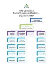Atha Corporation Operations And Production Organizational