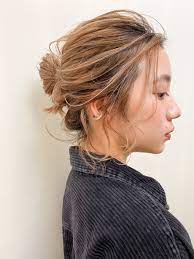 お団子アレンジ長さ別6選 最旬こなれヘアアレンジをマスターしよう hair おだんごヘア ボブ ヘアアレンジ 簡単 ヘアカット
