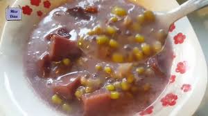 Bubur Kacang Hijau Ubi Manis Ungu Pekat Pasti Enak Mung Beans Porridge With Sweet Potatoes Youtube