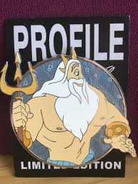 King Triton from The Little Mermaid LE 50 Fantasy Profile Pin | 1994586030