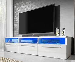 Modern High Gloss Tv Unit Cabinet Stand White Black Grey Free Led Lights 150cm In Home Furniture Diy Furni Tv Unit High Gloss Tv Unit Tv Stand With Drawers