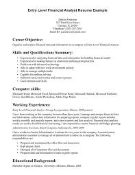 Entry Level Job Resume Objective Example