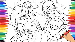 We hope you enjoy our growing. Avengers X Men Falcon Captain America And Wolverine Coloring Pages Youtube