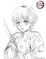 Zenitsu demon slayer coloring pages, demon slayer coloring pages printable coloring pages, demon slayer ausmalbilder zum ausdrucken wonder day, demon slayer . Scared Zenitsu Agatsuma Demon Slayer Coloring Pages Printable