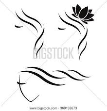 Abstract vector logo design template. Logo Beauty Salon Vector Photo Free Trial Bigstock