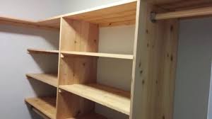 Thanks to those woven baskets on the top two shelves in this closet, we can focus on the stylish leather ottoman and all those gorgeous shoes. Diy Cedar Closet Shelving System Part 1 Shelves Youtube