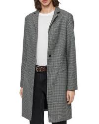 Black And White Houndstooth Coat Women S Allsaints Leni Houndstooth Coat Black White Houndstooth Coat Coats For Women Coat