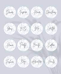 Bonus extras include • 3 square 1000 x 1000px png images • 24 instagram post ideas 80 Instagram Highlight Covers Marble Freebies Blush Bossing