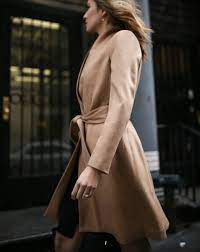 Camel is a huge colour trend for men this autumn/winter, so our expert shows you how to wear it in a variety of modern ways. Mm Lafleur Work Wear Professional Attire Working Women Classic Black Sheath Dress Camel Coat Silk Scarf4 Memorandum Nyc Fashion Lifestyle Blog For The Working Girl