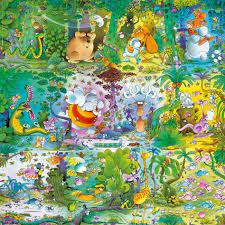 117 x 84 cm (= 46.1 x 33.1 inch). Puzzle Vida Salvaje Mordillo Ref 0000029799 Poster Art Puzzle Wildlife