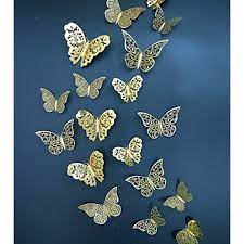 Download Eoorau 36pcs Gold Butterfly Wall Decals 3d Butterflies Stickers Removable Mural Decor For Kids Room Party Decoration Walmart Canada