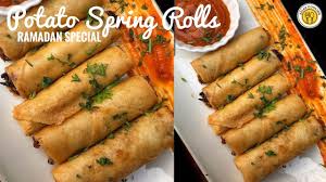 Potato Spring Rolls Crispy Aloo Roll Spring Roll Recipe Food Fusion Asian Cooking Youtube