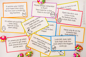 If you use my free treasure hunt clues printable, your set up will be easy and fast. Fun Easter Hunt Printable Picklebums