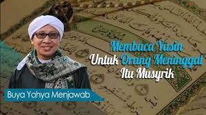 Ada sebagian orang menggunakan surat yasin ayat 82 untuk musuh, bisa dibenarkan. Membaca Yasin Untuk Orang Meninggal Itu Musyrik Buya Yahya Menjawab Youtube