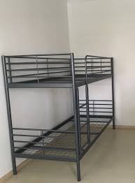 The first type that comes to mind when you think of a triple bunk bed is a triple decker… three beds stacked on top of one another. Ikea Svarta Bunk Bed Double Decker Bed Furniture Beds Mattresses On Carousell