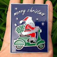 Vintage Vespa Badge Club Acma Ad Part Scooter Logo Gs Christmas Gift Ideas Santa Vespa Vintage Vespa Vespa Accessories