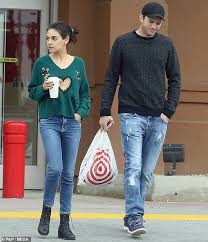 Mila Kunis Dazzles In A Festive Sequin Sweater As She And Ashton Kutcher Hit Budget Store Target Daily Mail Online