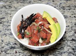 To serve, scoop rice into bowls, top with tuna poke and desired toppings. How To Make Hawaiian Poke At Home With Yellowfin Or Ahi Tuna Home Is A Kitchen