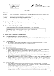 Friends ANBG; Council Meeting; Minutes; 2 Dec 2014 meeting; Draft