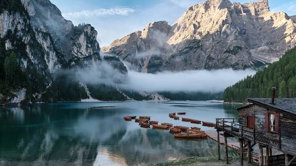 Mountains Canyons Frozen Lakes Bolzano Italy 5K Preview | 10wallpaper.com