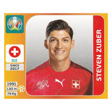 Steven zuber is a swiss professional footballer who plays as a midfielder for greek club aek athens, on loan from eintracht frankfurt, and t. Offer Sticker Steven Zuber Switzerland Panini Uefa Euro 2020 Tournament Edition